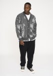 Jack cardigan, Uld, Grå/hvid
