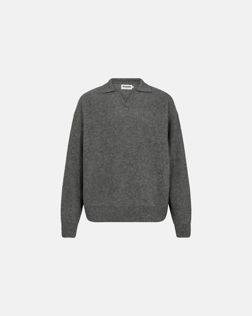 Resteröds Kane polo | Uld | Grå - S