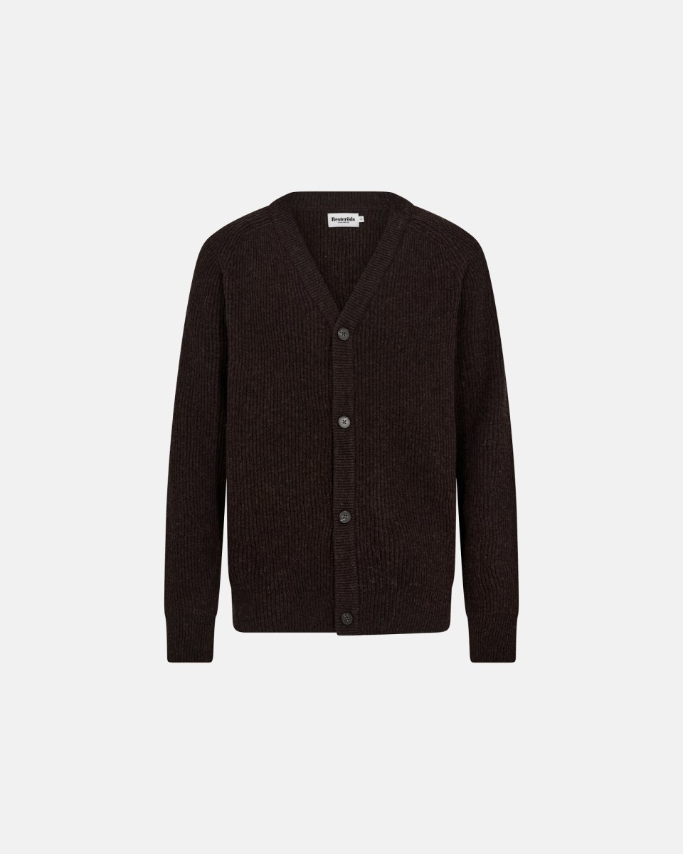 Resteröds Kyle cardigan | Uld | Brun - S