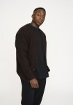 Strik cardigan 'kyle' | Uld | Brun -Resteröds