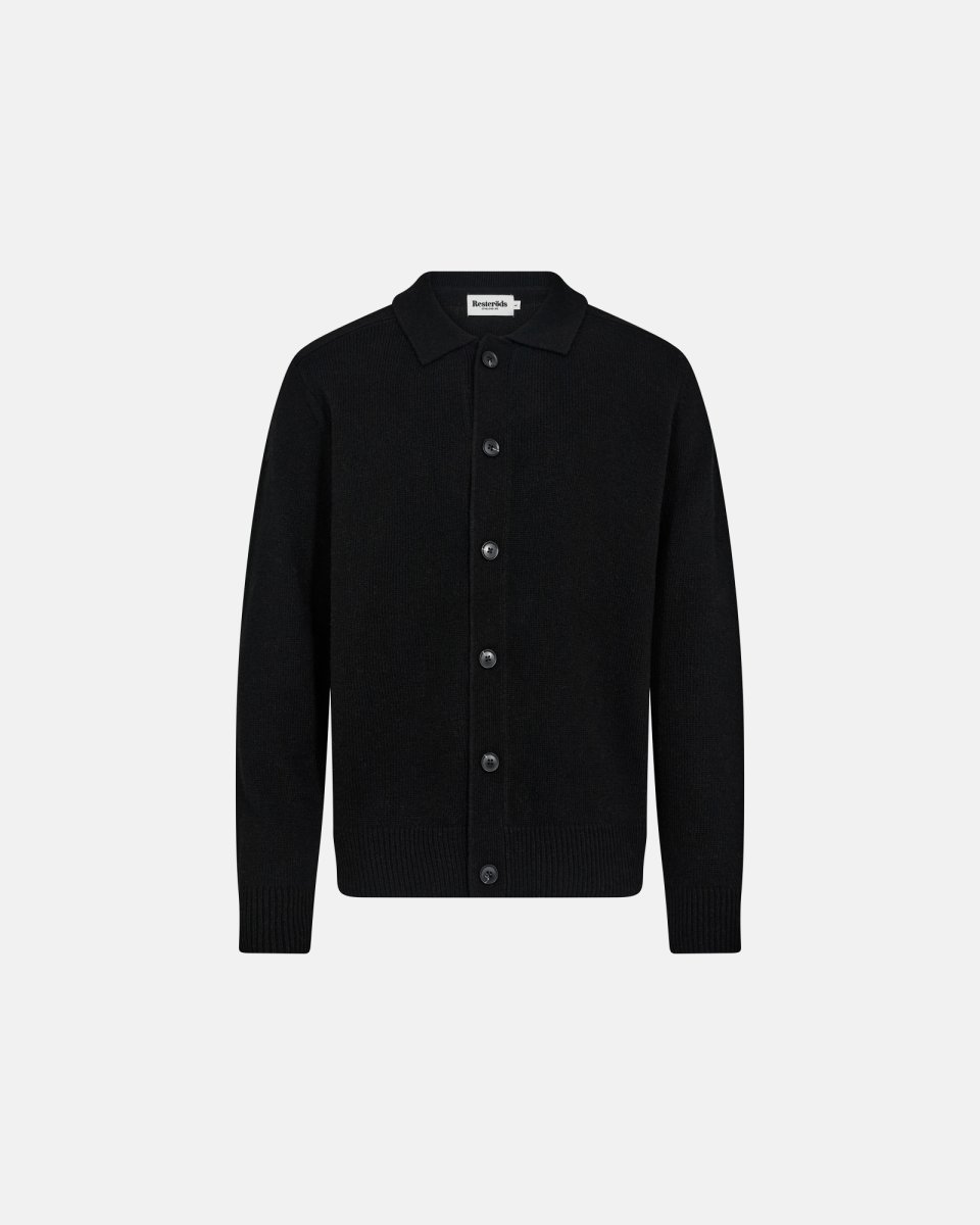Resteröds Dean cardigan | Uld | Sort - S