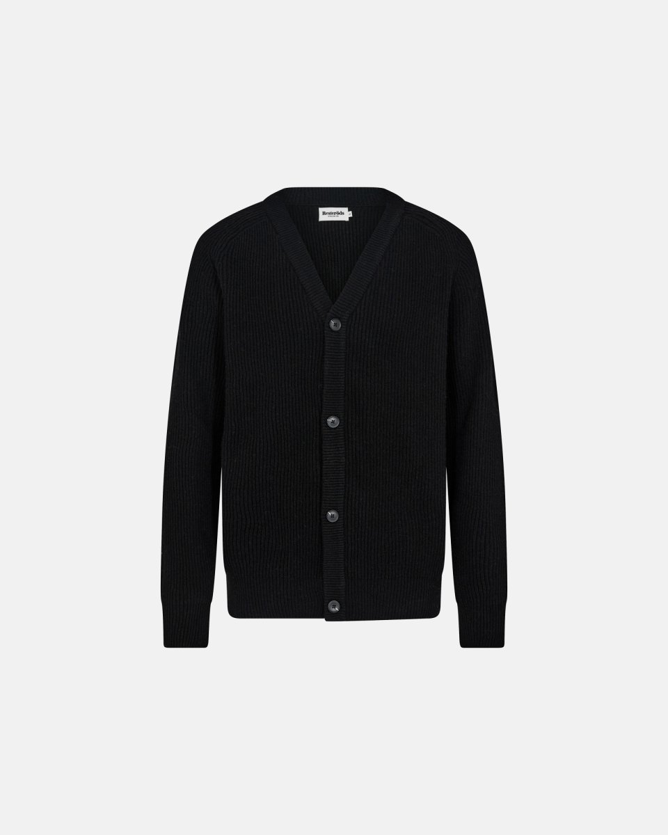 Resteröds Kyle cardigan | Uld | Sort - S