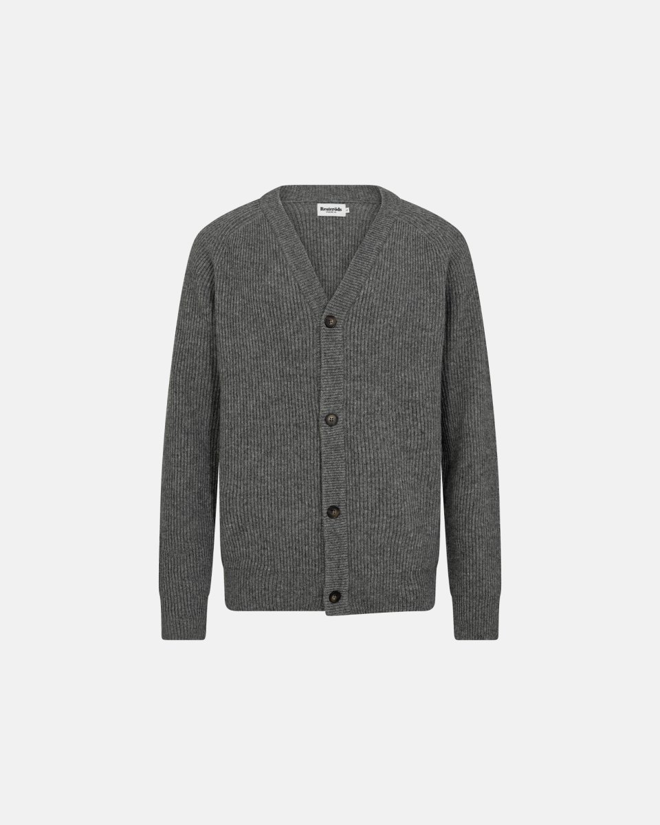 Resteröds Kyle cardigan | Uld | Grå melange - S