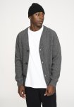 Strik cardigan 'kyle' | Uld | Grå melange -Resteröds