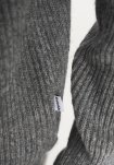 Strik cardigan 'kyle' | Uld | Grå melange -Resteröds