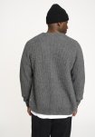 Strik cardigan 'kyle' | Uld | Grå melange -Resteröds