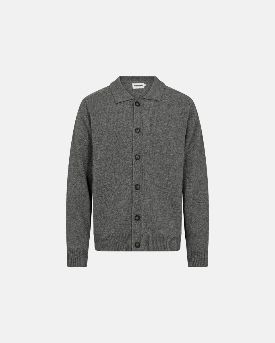 Resteröds Dean cardigan | Uld | Grå melange - S