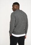 Dean cardigan, Uld, Grå melange
