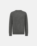 Strik pullover 'michael' | Uld | Grå melange -Resteröds