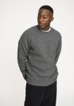 Strik pullover 'michael' | Uld | Grå melange -Resteröds