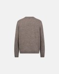 Strik pullover 'lean' | Uld | Sand -Resteröds