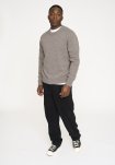 Strik pullover 'lean' | Uld | Sand -Resteröds