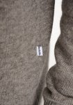Strik pullover 'lean' | Uld | Sand -Resteröds
