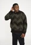 Mick pullover, Uld, Brun/grøn