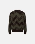 Mick pullover, Uld, Brun/grøn