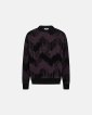 Mick pullover | Uld | Sort/lilla - Resteröds