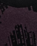 Pullover "mick" | Uld | Sort/lilla -Resteröds