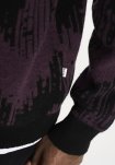 Pullover "mick" | Uld | Sort/lilla -Resteröds