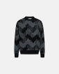 Mick pullover | Uld | Sort/grå - Resteröds