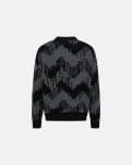 Mick pullover, Uld, Sort/grå