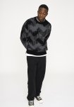 Mick pullover, Uld, Sort/grå