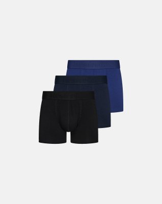 Tights "gunnar" 3-pak | Bambusviskose | Sort/blå/navy -Resteröds