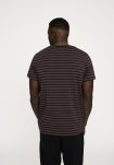 T-shirt "o-neck" | Bambusviskose | Brun/sort -Resteröds