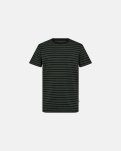 T-shirt "o-neck" | Bambusviskose | Grøn/sort -Resteröds