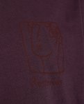T-shirt m. print "dev" | 100% bomuld | Lilla -Resteröds