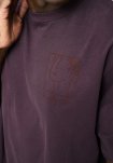 T-shirt m. print "dev" | 100% bomuld | Lilla -Resteröds