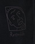 T-shirt m. print "dev" | 100% bomuld | Sort -Resteröds