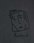T-shirt m. print "dev" | 100% bomuld | Mørkegrå -Resteröds