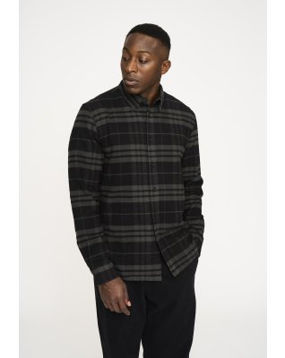 Skjorte "woody" | 100% bomuld | Sort -Resteröds