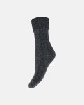 Ankelstrømper 'cosy fold', Polyamid, Mørkegrå