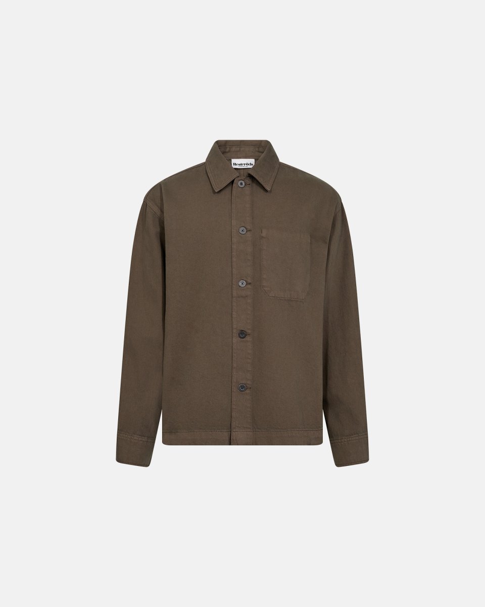 Resteröds Armstrong overshirt | 100% Bomuld | Grøn - M