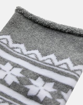 Ankelstrømper 'x-mas' | Bomuld | Lys grå -Decoy