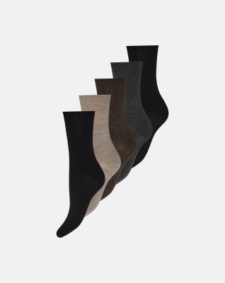 Ankelstrømper 5-pak | Bambusviskose | Multifarvet -Decoy