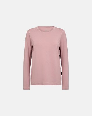 Langærmet t-shirt, Bambusviskose, Rosa