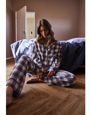 Natbukser "flannel" | 100% økologisk bomuld | Gråternet -JBS of Denmark Women