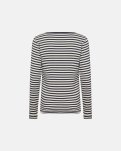 Langærmet T-shirt "rib" | Bambusviskose | Blåstribet -JBS of Denmark Women