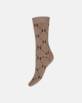 Strømper "Lurex" 2-pak, Bambusviskose, Sort/sand