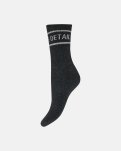 Strømper "tennis" 2-pak | Bomuld | Sort/lys grå -Hype the Detail
