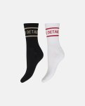 Strømper "tennis" 2-pak | Bomuld | Sort/hvid -Hype the Detail