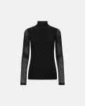Bluse "mesh high neck" | Sort -Hype the Detail