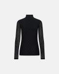 Bluse "mesh high neck" | Sort -Hype the Detail