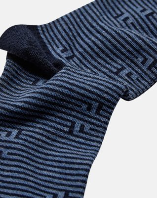 Strømper | Bomuld | Blåmønstret -JBS