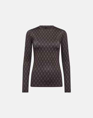 Bluse "logo" | Brun -Hype the Detail