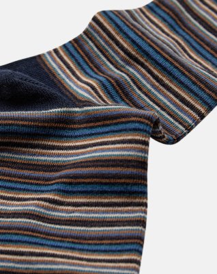 Strømper | Bomuld | Brunstribet -JBS