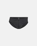 Briefs "mini slip" 5-pak | 100% økologisk bomuld | Stribet Grå/Sort -JBS