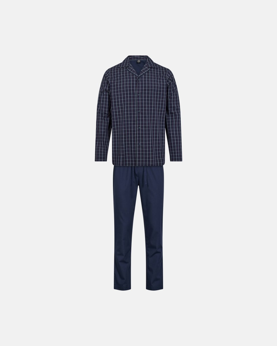 JBS Pyjamas | 100% vævet bomuld | Navy Stribet - S
